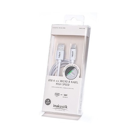 Câble USB A - USB microB LED (1.0m) - 0104230810