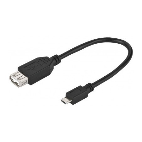 Câble USB A femelle - USB microB (20cm) - USB-20ABMC