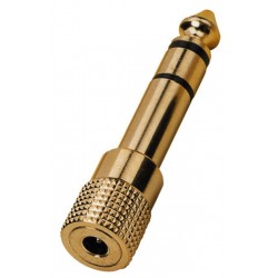 Adaptateur Jack 3.5 - Jack 6.35 stéréo - HA-37G de la marque Monacor.