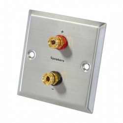 Stainless steel single banana gold plated terminal block