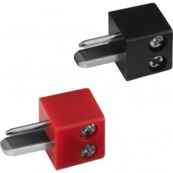 DIN plug 2-pin male (pair) - screw fixing | CP-20