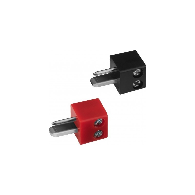 DIN plug 2-pin male (pair) - screw fixing | CP-20