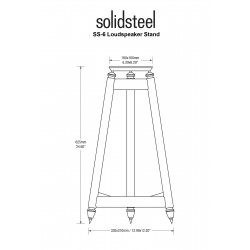 Pieds Solidsteel SS-6 (la paire)