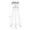 Pieds Solidsteel SS-7 (la paire)