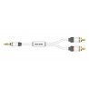 Câble Jack 3.5 - RCA (x2) - Moniteur (1m50)