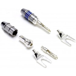 Fiche banane/fourche argent - WT-STU-SET (à l'unité: 1 corps + 1 banane/fourche)