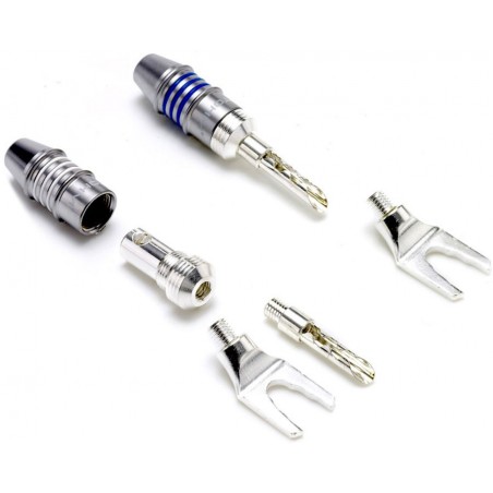 Fiche banane/fourche argent - WT-STU-SET (à l'unité: 1 corps + 1 banane/fourche)