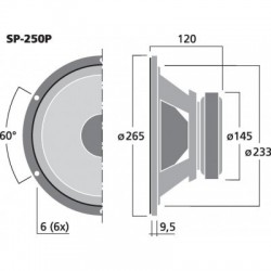 boomer SP 250 P - monacor