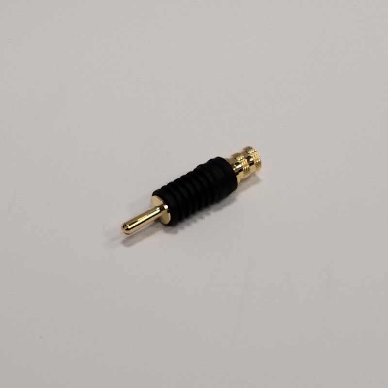Fiche banane plaquée or à serrage coaxial (à l'unité) Fiche banane plaquée or à serrage coaxial (à l'unité)