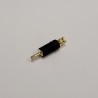Fiche banane plaquée or à serrage coaxial (à l'unité)