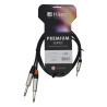 Câble Jack 6,35 (x2) - Jack 3,5 - Premium series - 1,5m