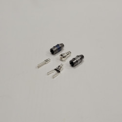 Fiche banane/fourche argent - WT-STU-SET (à l'unité: 1 corps + 1 banane/fourche)